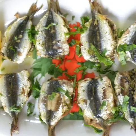 Grilled Sandwiched sardines