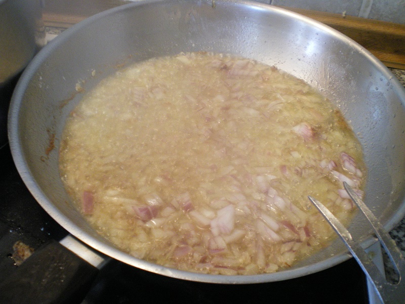 Sauteing onion image