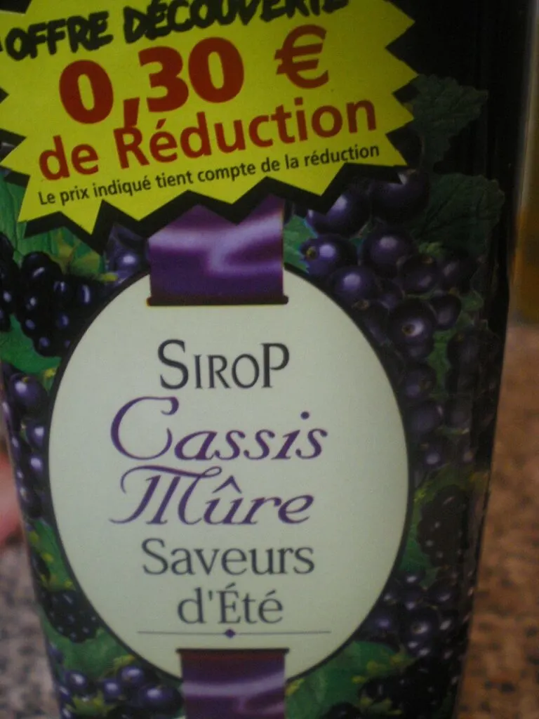 blackcurrant syrup image