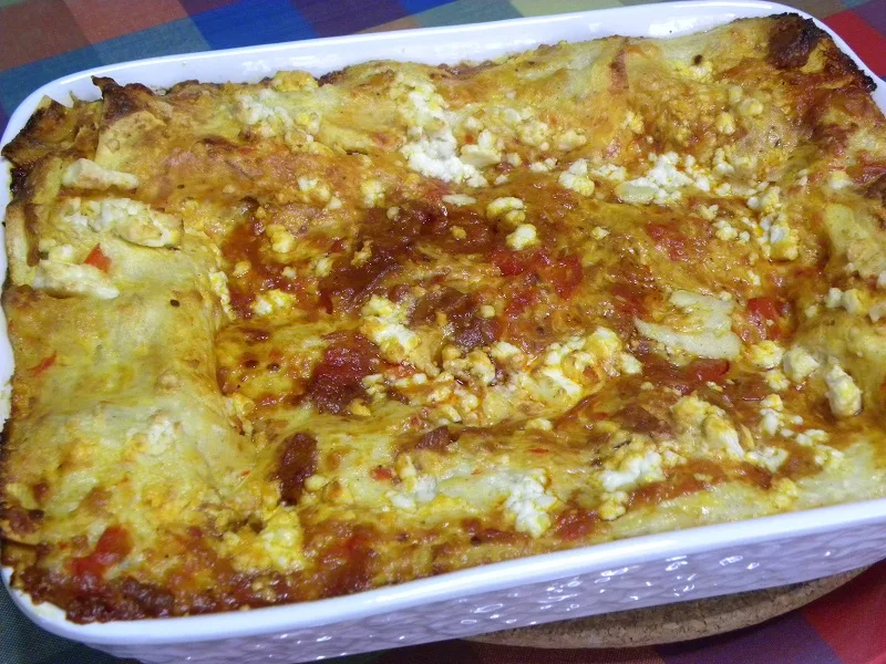 Baked Greek Sausage Lasagna image