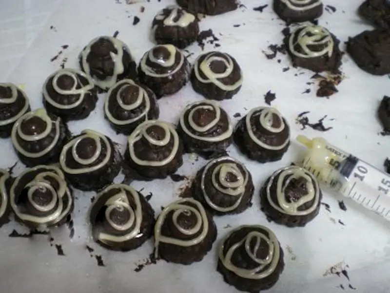 decorating the chocolates image