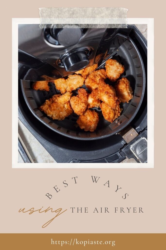 Collage how to use the fryer image