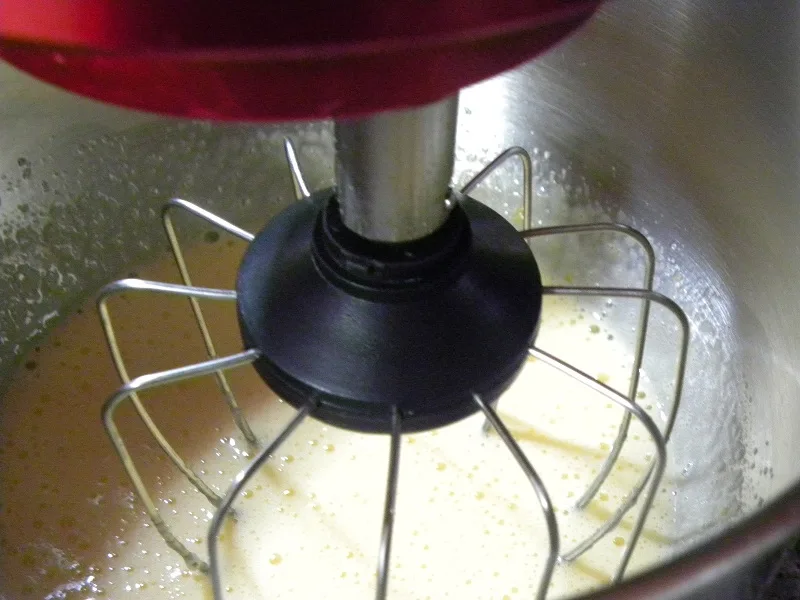 Beating eggs with sugar image