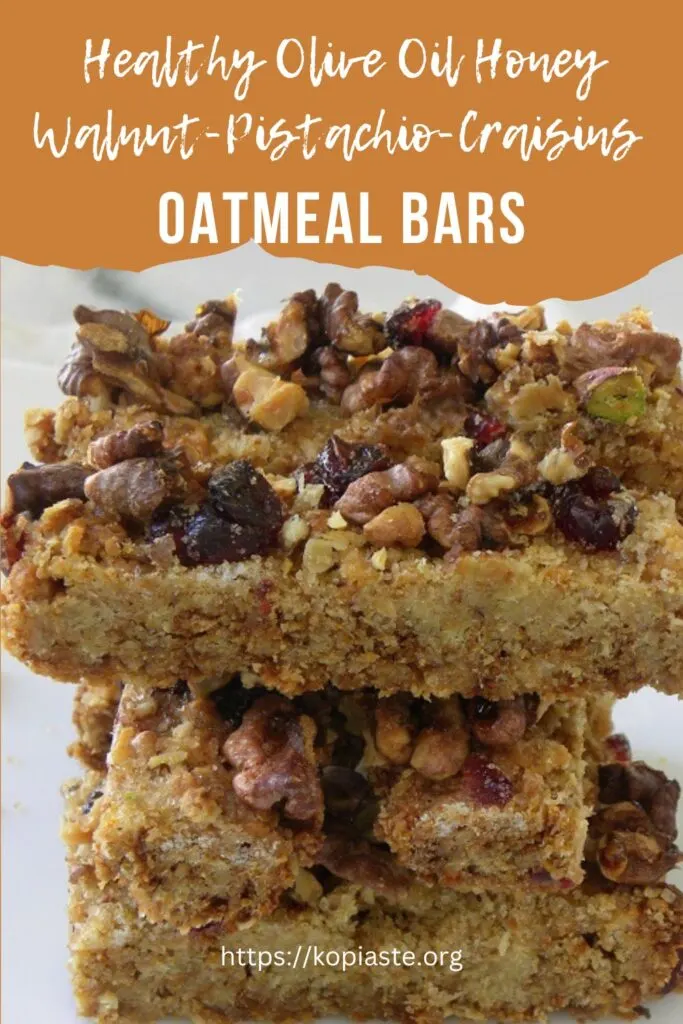 Collage Healthy olive oil oatmeal bars image