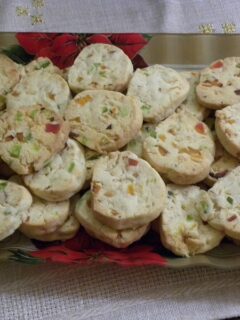 Christmas Colourful Dried Fruit Shortbread Cookies image