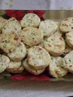 Christmas Colourful Dried Fruit Shortbread Cookies image