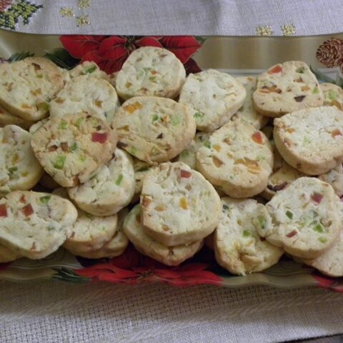 Christmas Colourful Dried Fruit Shortbread Cookies image