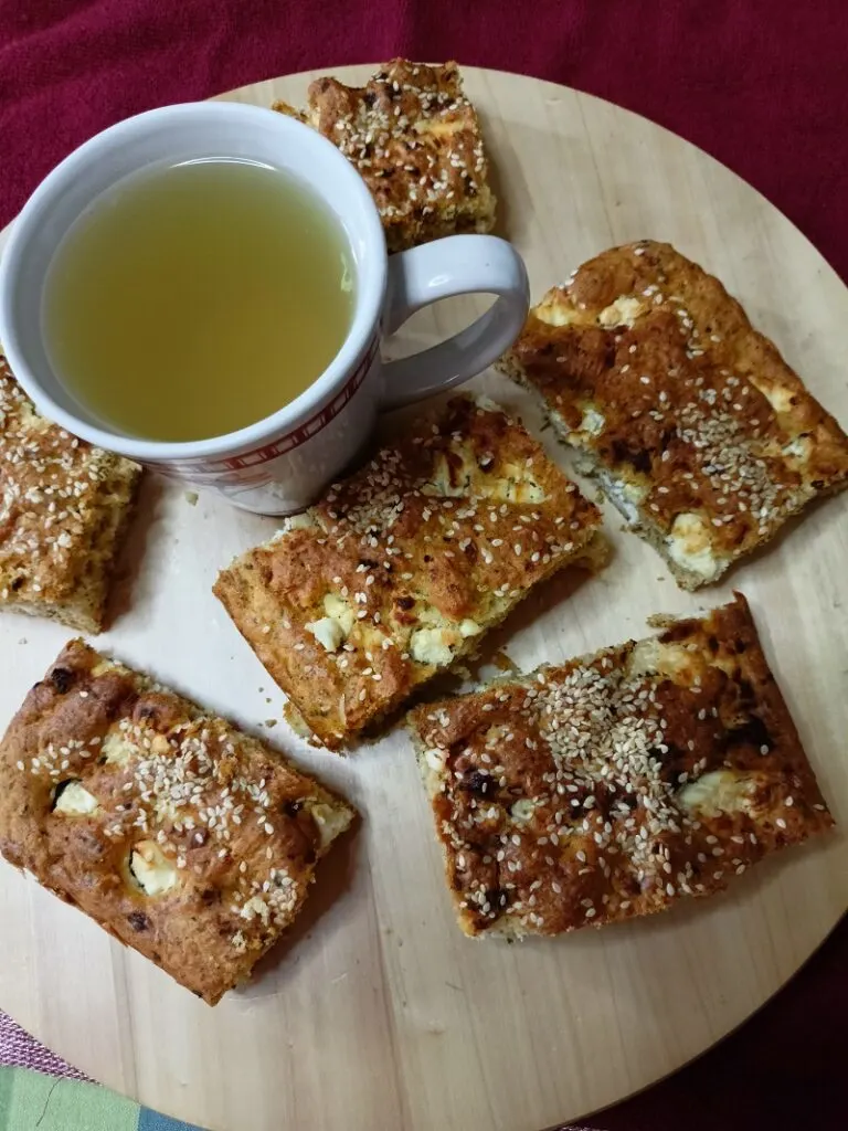 Feta pie with Tsai tou vounou image.