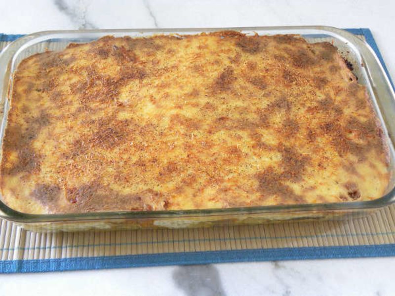 Italian style Pastitsio Baked image