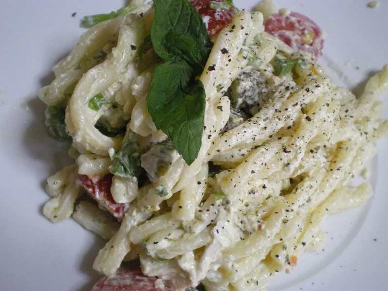Summer Pasta Salad with pesto image