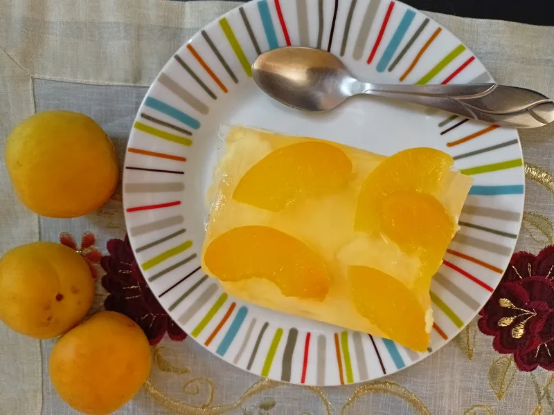 Apricot compote fridge dessert image