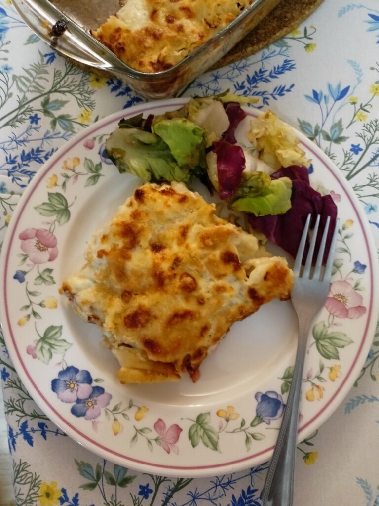 Penne served with a salad image