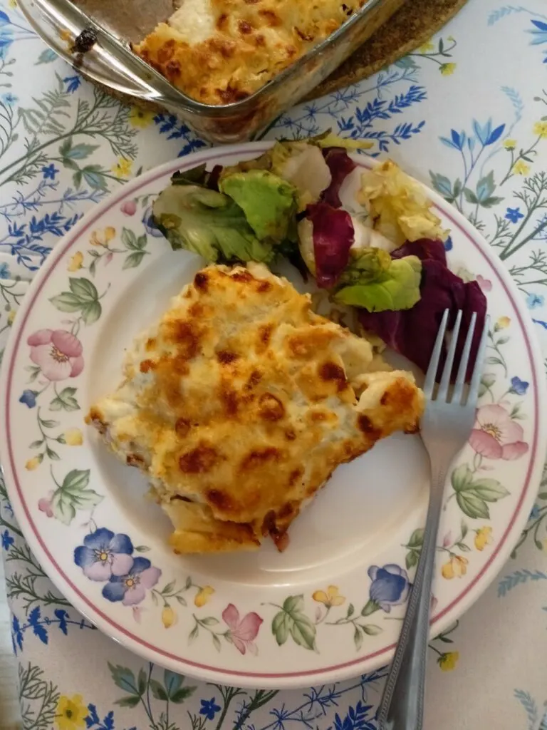Penne served with a salad image