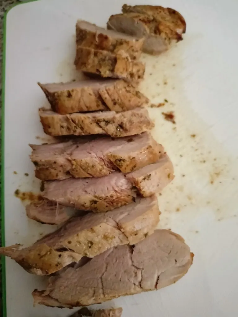 sliced pork tenderloin image