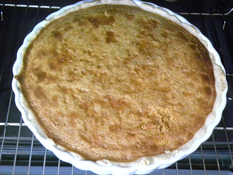 Pumpkin filling after baking image