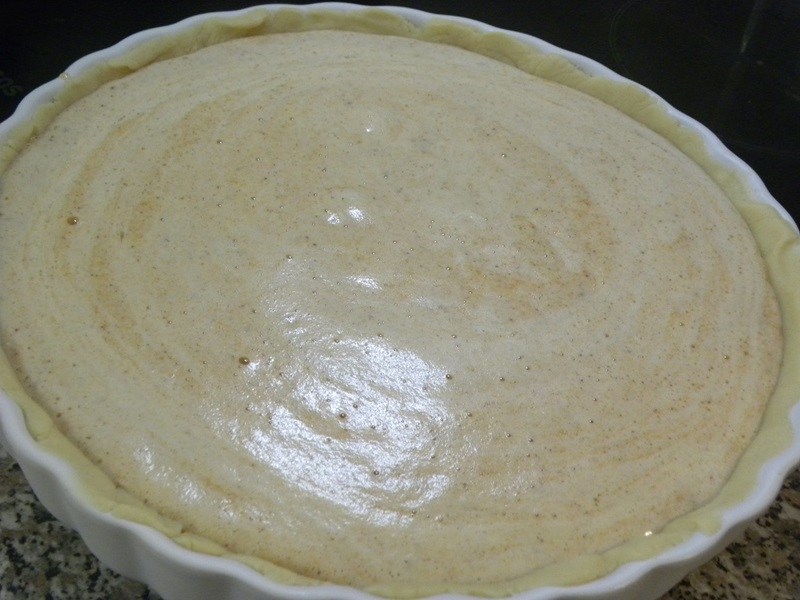 Pumpkin filling before baking image