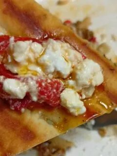Bouyourdi on a pita chip image