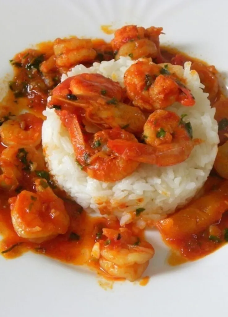 Garides or shrimp saganaki image