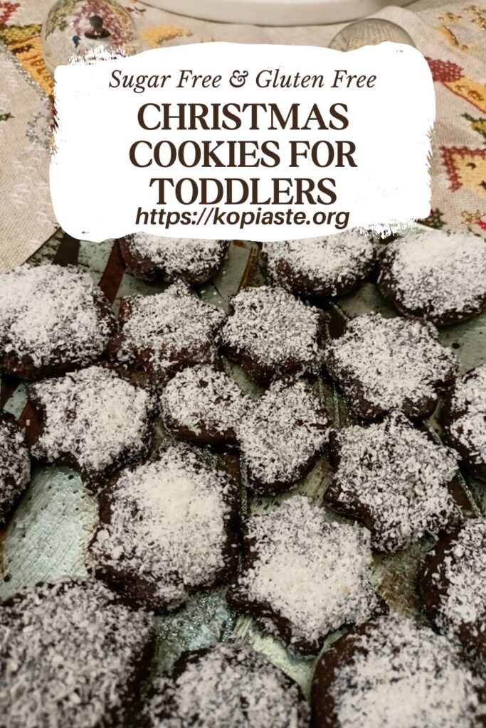 Collage Christmas cookies for toddlers image