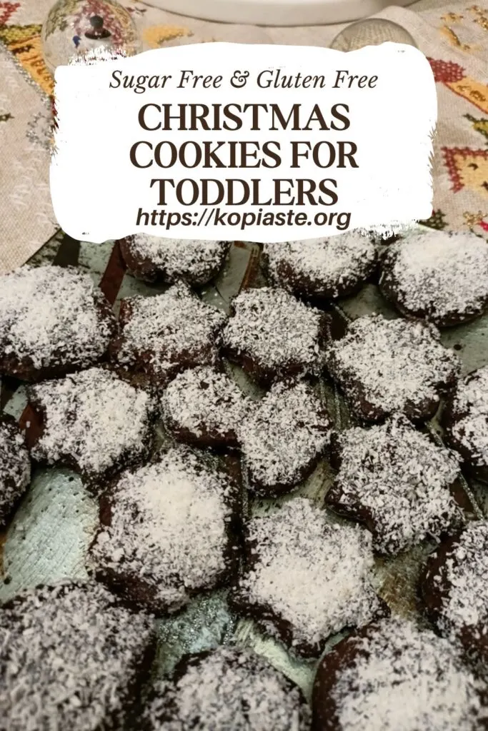 Collage Christmas cookies for toddlers image