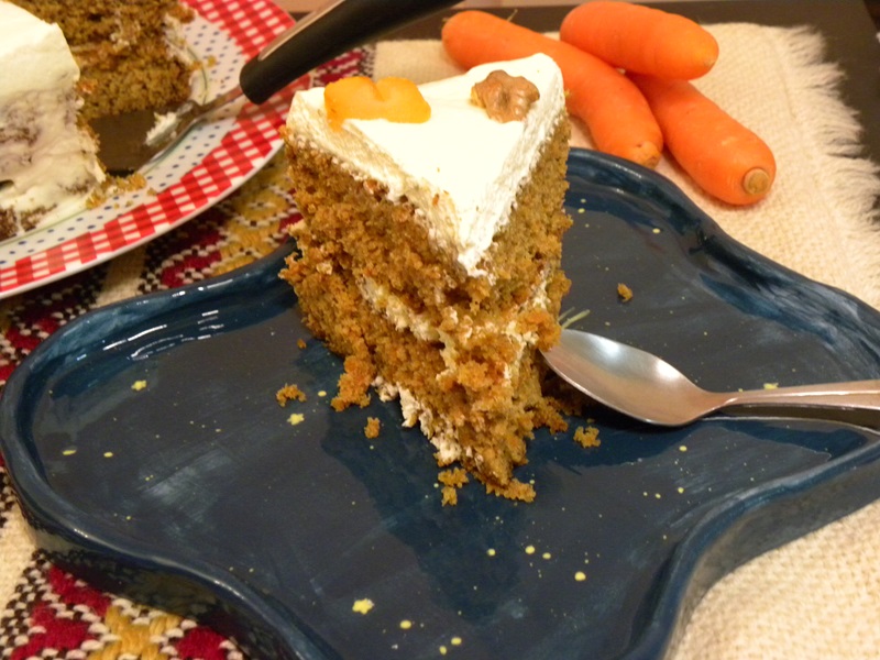 A slice of carrot cake image