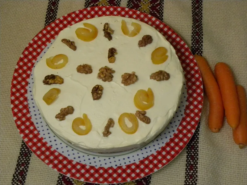 Carrot Cake with Honey Cream Cheese frosting image