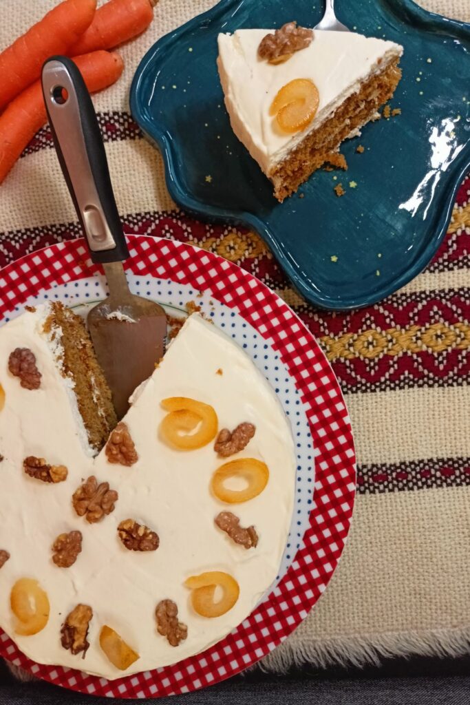 Classic Carrot Cake with Honey Cream Cheese Frosting image