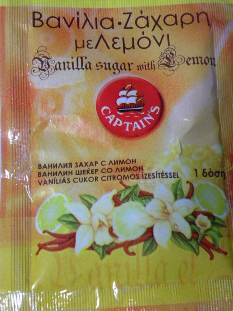 Lemon flavoured vanilla sugar image