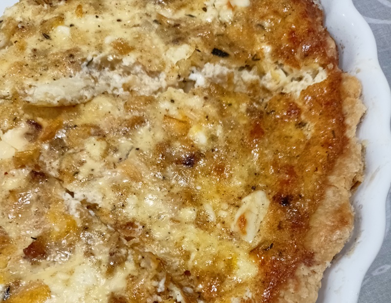 Greek Quiche with four cheeses and butternut squash image