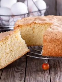 Pound Cake cut photo