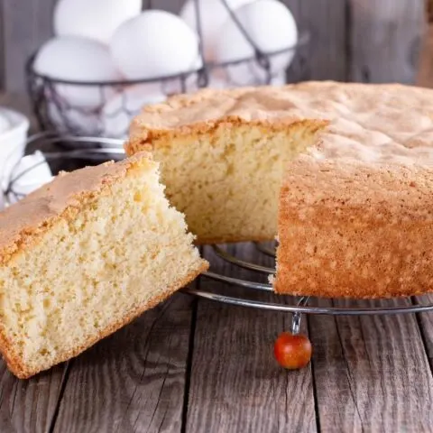 Pound Cake cut photo