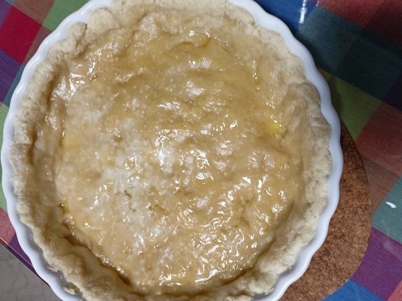 Preparing tart shell for quiche image