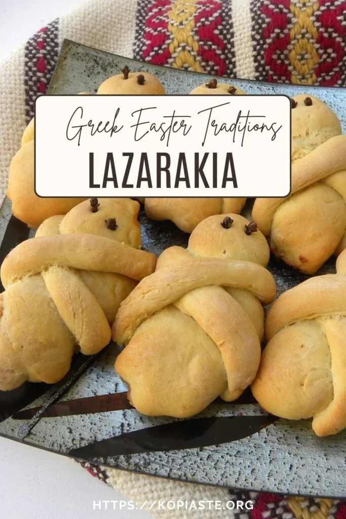 Collage Greek Easter Traditions - Lazarakia image