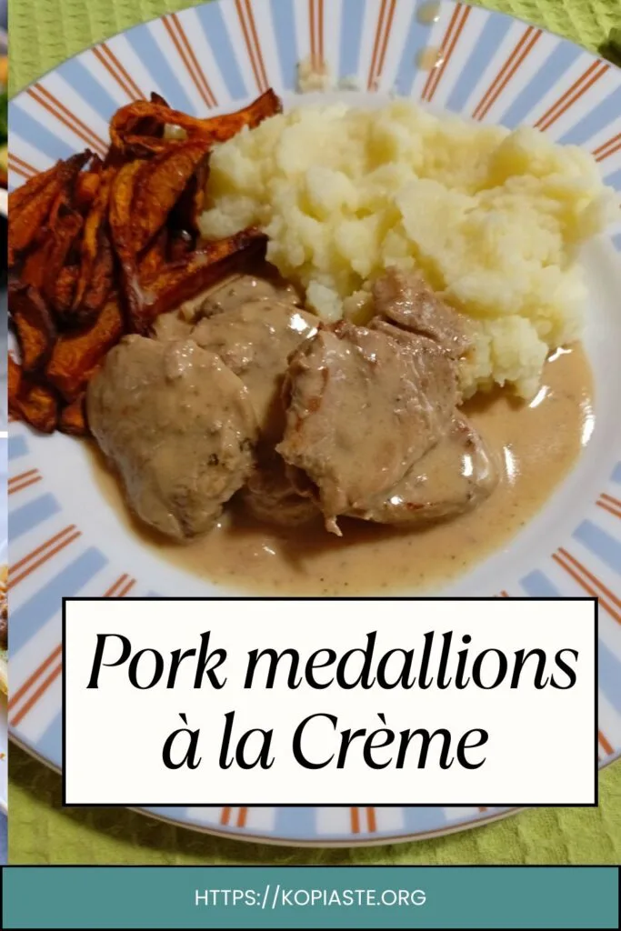 Collage Pork medallions a la creme image