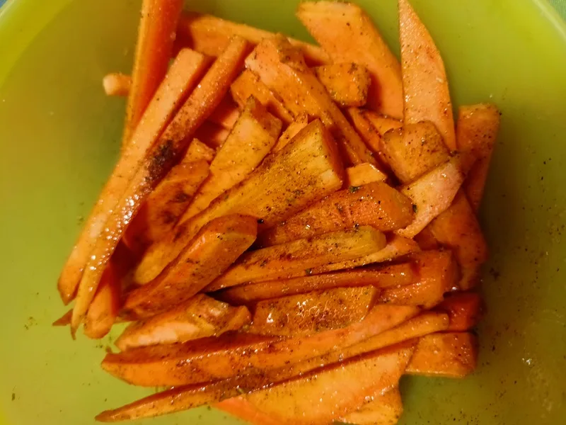 Preparing the vegetables image