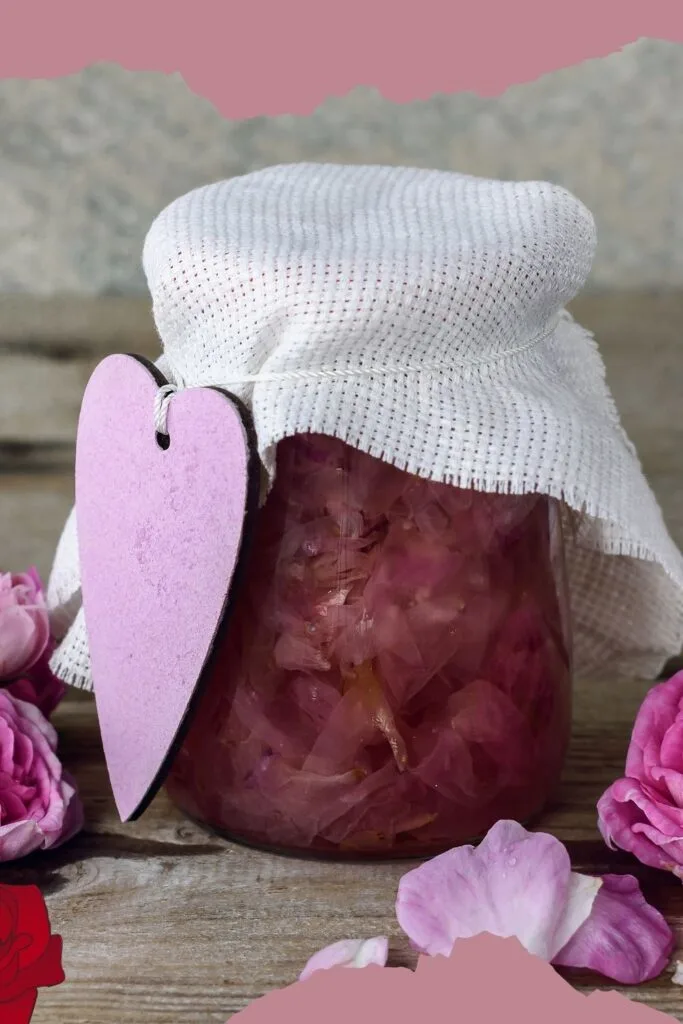 A jar full of Rose Petal Jam image
