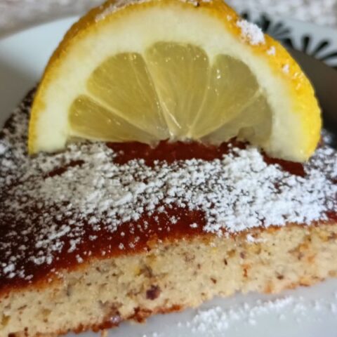 Lemon anthotyros cake image